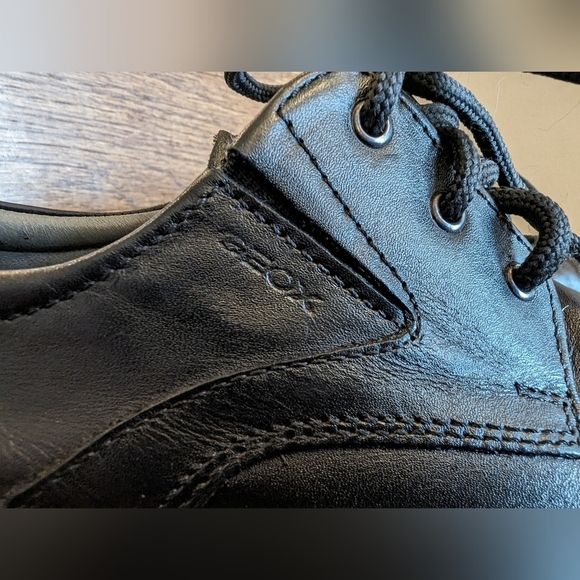 GEOX respira boys black dress shoes Size 36 - Picture 4 of 11